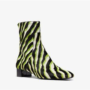 Michael Kors Collection Quinn Zebra calf hair ankle boots